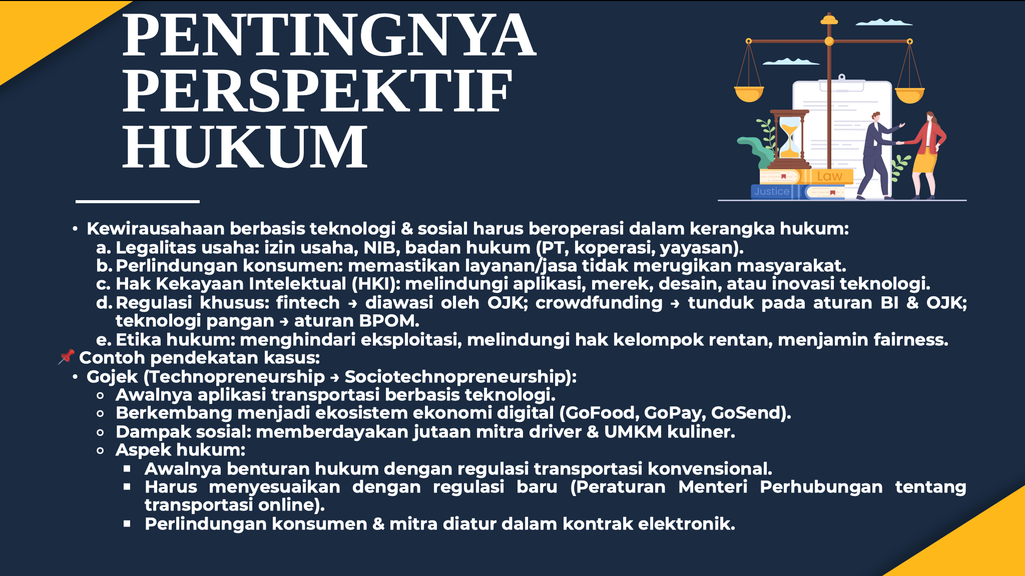 Cari dan buat video aspek hukumnya
